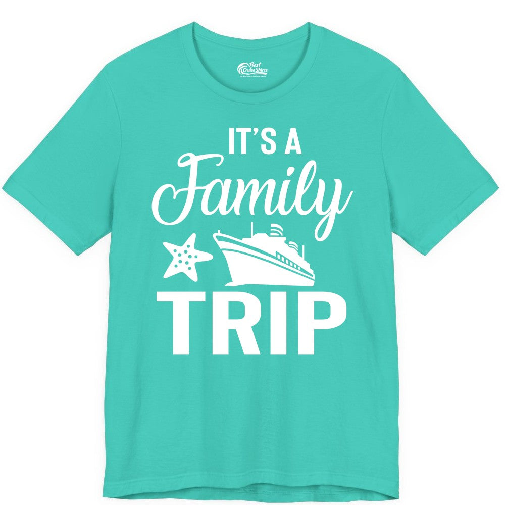 Family Cruise Shirt - Matching Family Vacation Shirts for Cruise Trips (Premium Tee) in Teal - Family Cruise Trip Shirt - Nautical Matching Family Vacation Tee Design