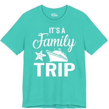 Family Cruise Shirt - Matching Family Vacation Shirts for Cruise Trips (Premium Tee) in Teal - Family Cruise Trip Shirt - Nautical Matching Family Vacation Tee Design