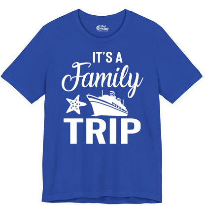Family Cruise Shirt - Matching Family Vacation Shirts for Cruise Trips (Premium Tee) in True Royal - Family Cruise Trip Shirt - Nautical Matching Family Vacation Tee Design