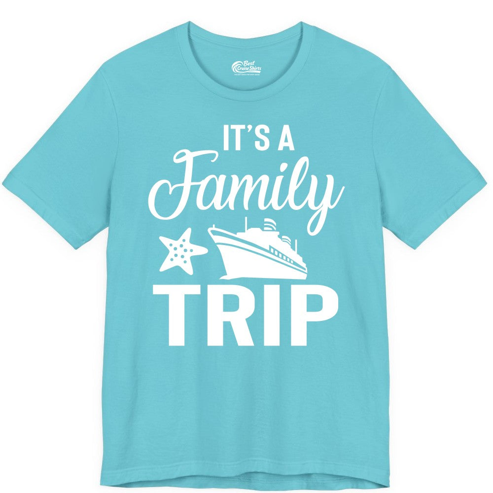 Family Cruise Shirt - Matching Family Vacation Shirts for Cruise Trips (Premium Tee) in Turquoise - Family Cruise Trip Shirt - Nautical Matching Family Vacation Tee Design