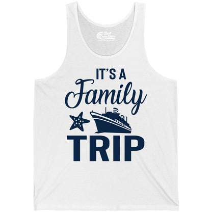 Family Cruise Shirt - Matching Family Vacation Shirts for Cruise Trips (Tank Top) in White - Family Cruise Trip Shirt - Nautical Matching Family Vacation Tee Design