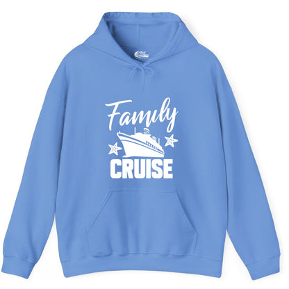 Family Cruise Shirt - Matching Cruise Vacation Apparel with Starfish (Hoodie) in Carolina Blue - Family Cruise Shirt - Cruise Ship and Starfish Matching Family Tee