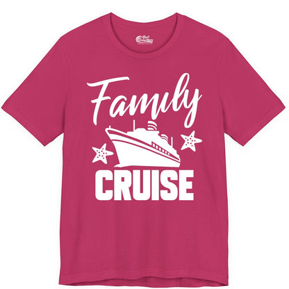 Family Cruise Shirt - Matching Cruise Vacation Apparel with Starfish (Premium Tee) in Berry - Family Cruise Shirt - Cruise Ship and Starfish Matching Family Tee