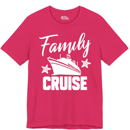 Family Cruise Shirt - Matching Cruise Vacation Apparel with Starfish (Premium Tee) in Fuchsia - Family Cruise Shirt - Cruise Ship and Starfish Matching Family Tee
