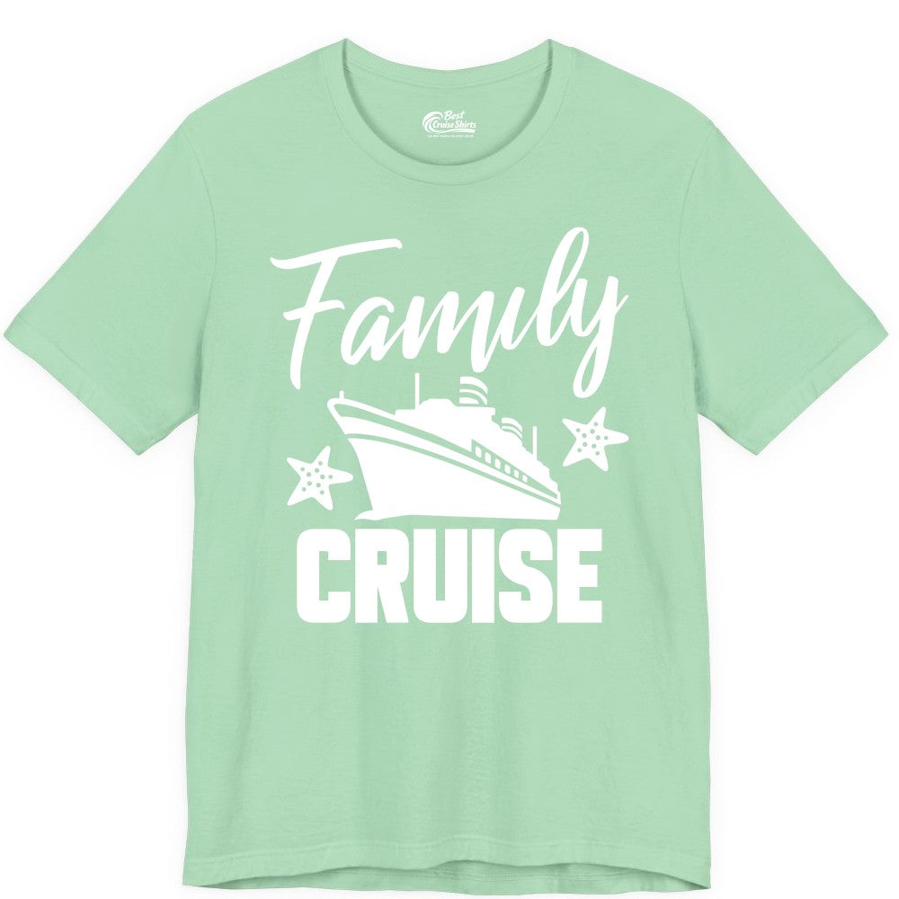 Family Cruise Shirt - Matching Cruise Vacation Apparel with Starfish (Premium Tee) in Mint - Family Cruise Shirt - Cruise Ship and Starfish Matching Family Tee