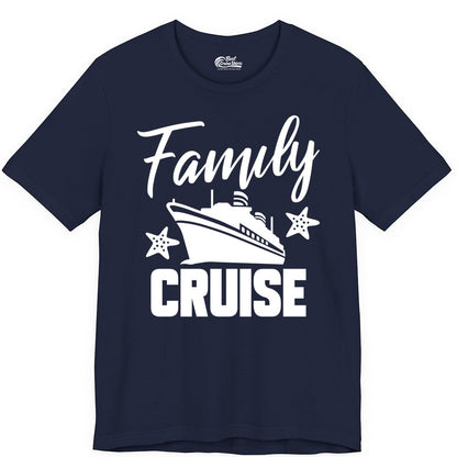 Family Cruise Shirt - Matching Cruise Vacation Apparel with Starfish (Premium Tee) in Navy - Family Cruise Shirt - Cruise Ship and Starfish Matching Family Tee