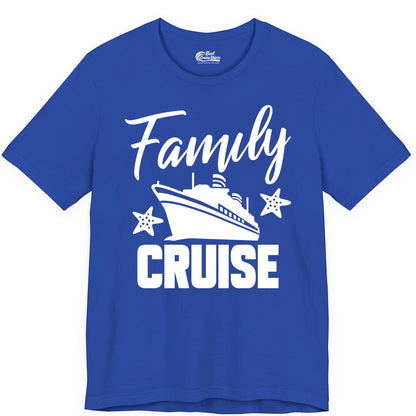 Family Cruise Shirt - Matching Cruise Vacation Apparel with Starfish (Premium Tee) in True Royal - Family Cruise Shirt - Cruise Ship and Starfish Matching Family Tee
