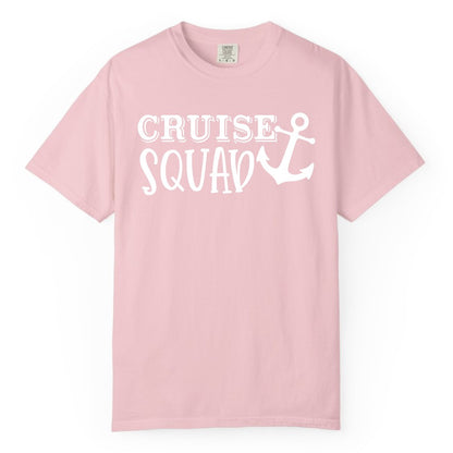 Cruise Squad Shirt - Nautical Cruise Group Matching Anchor Shirts (Comfort Color) in Blossom - Cruise Squad Nautical Anchor Group Cruise Matching Shirt