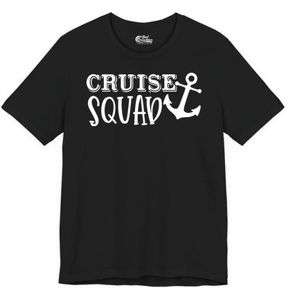 Cruise Squad Shirt - Nautical Cruise Group Matching Anchor Shirts (Premium Tee) in Black - Cruise Squad Nautical Anchor Group Cruise Matching Shirt