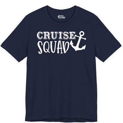 Cruise Squad Shirt - Nautical Cruise Group Matching Anchor Shirts (Premium Tee) in Navy - Cruise Squad Nautical Anchor Group Cruise Matching Shirt