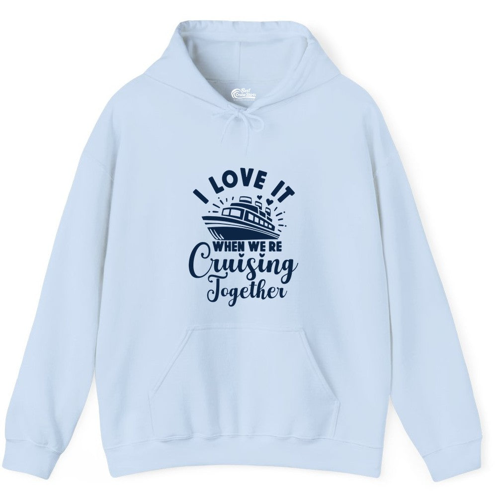 Romantic Cruise Ship Cruising Together Shirt With Hearts Design Hoodie - View 10 - Best Cruise Shirts
