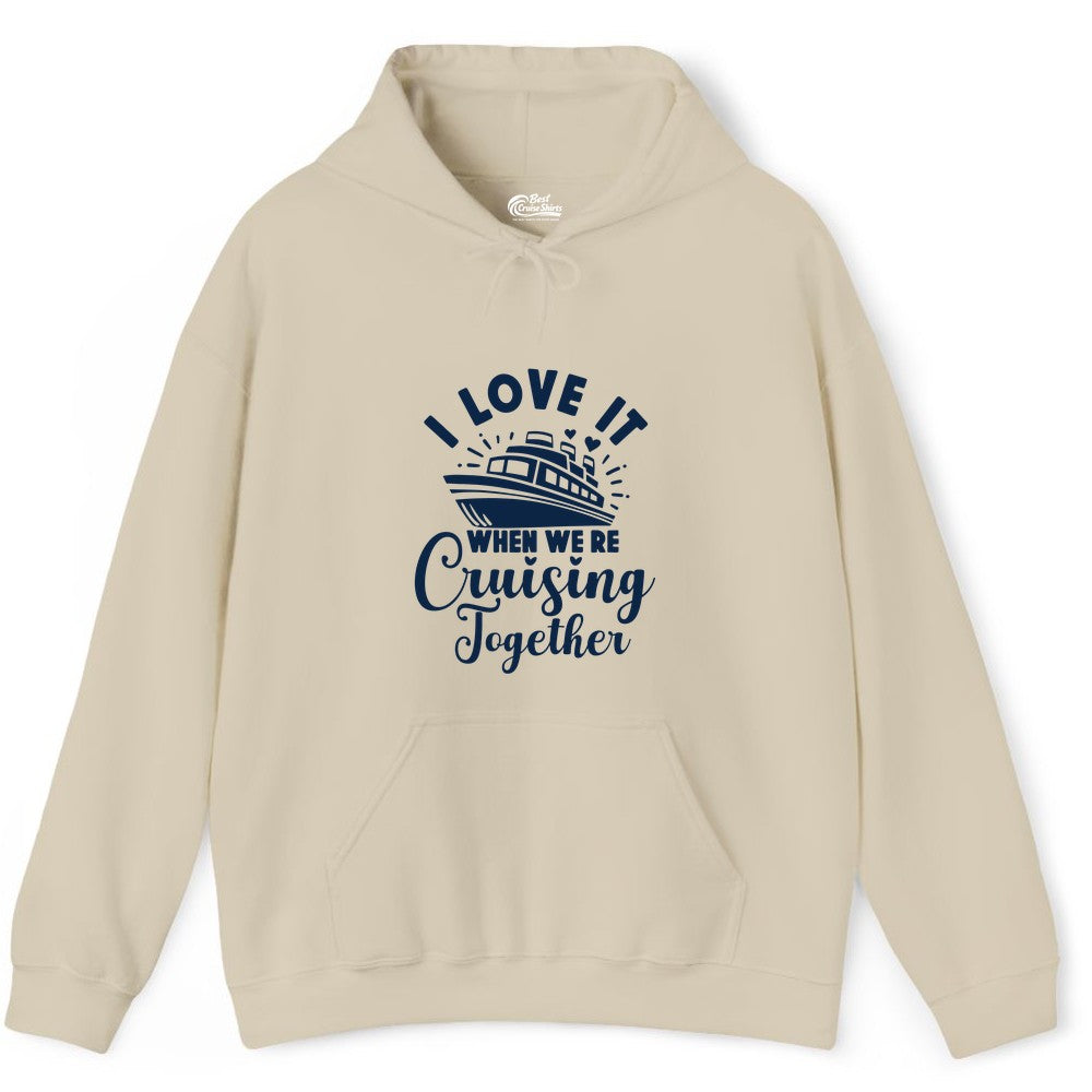 Romantic Cruise Ship Cruising Together Shirt With Hearts Design Hoodie - View 7 - Best Cruise Shirts