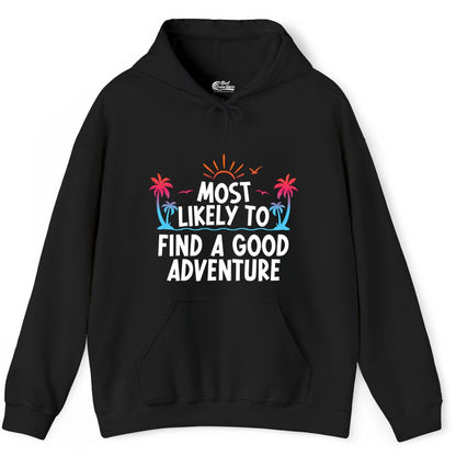 Tropical Adventure Shirt - Sunset Palm Trees Bold Motivational Design Hoodie - View 2 - Best Cruise Shirts