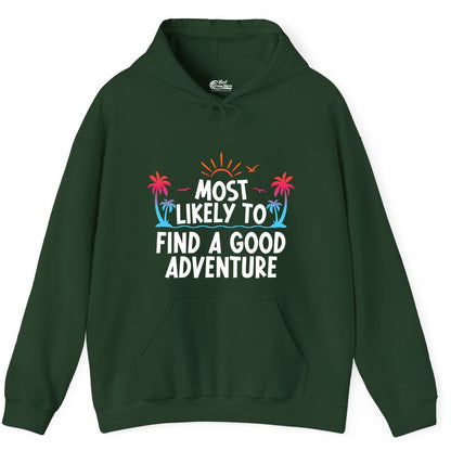 Tropical Adventure Shirt - Sunset Palm Trees Bold Motivational Design Hoodie - View 3 - Best Cruise Shirts