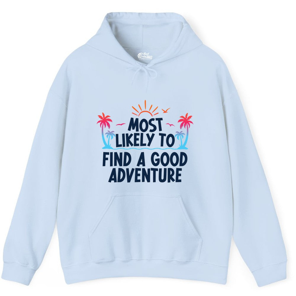 Tropical Adventure Shirt - Sunset Palm Trees Bold Motivational Design Hoodie - View 10 - Best Cruise Shirts