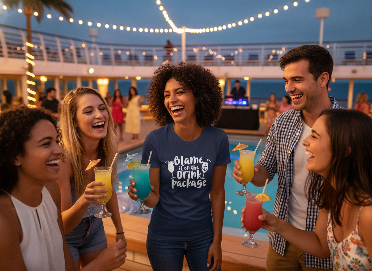Top Cruise Drink Package Shirts 2026: Party Ready Tees