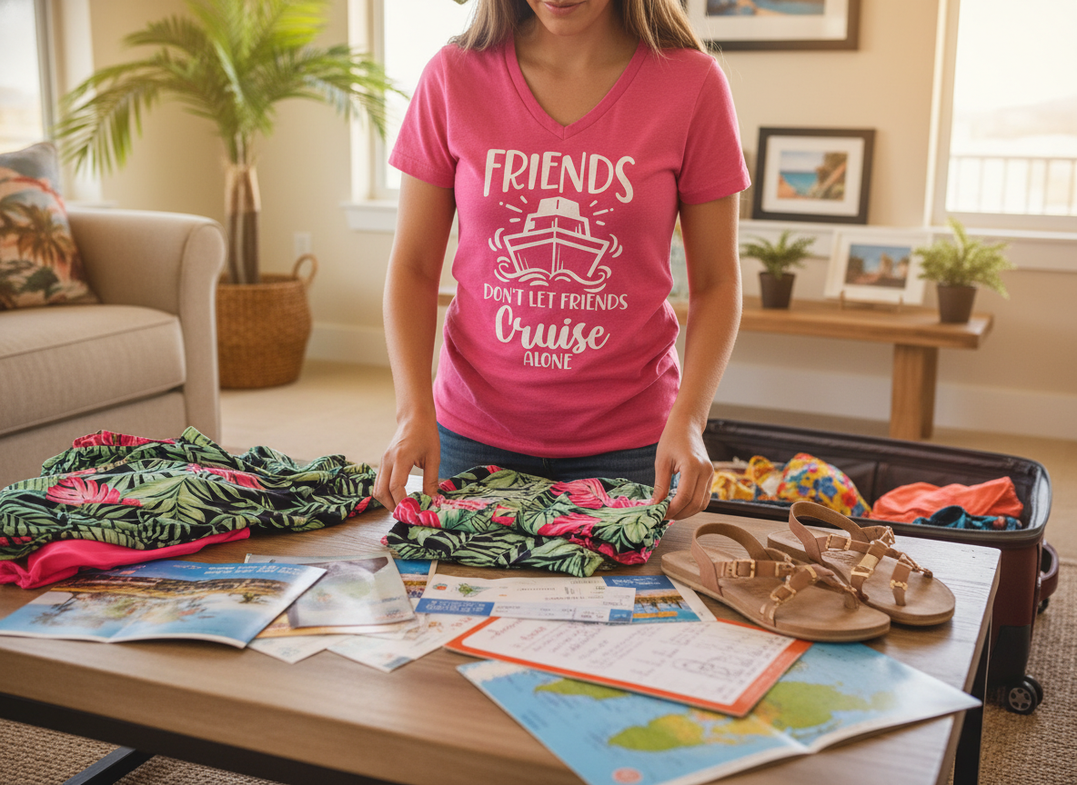 Coordinated 2026 Cruise Outfits: Matching Group Shirts