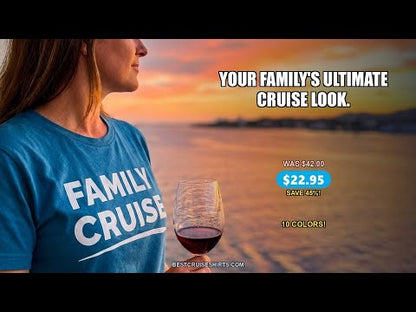 Family Cruise Celebration Bold Lettering Group Trip Shirt — T-Shirt - Video Demo
