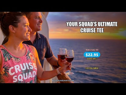 Cruise Squad Shirt - Bold Matching Group Cruise Vacation Tee — T-Shirt - Video Demo