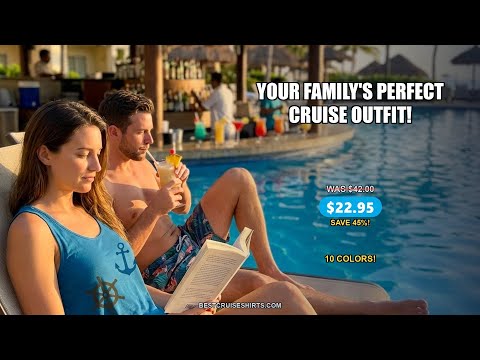 Oh Ship It’s a Family Trip Nautical Cruise Shirt with Marine Icons — T-Shirt - Video Demo