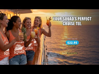 Cruise Squad Group Travel Shirt Bold Ship Family Friends Tee — T-Shirt - Video Demo
