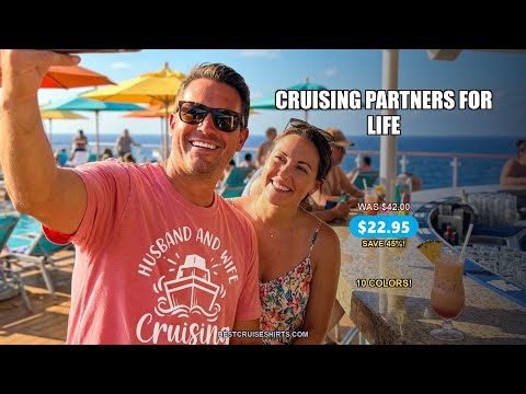 Husband and Wife Cruising Partners for Life Nautical Couples Shirt — T-Shirt - Video Demo