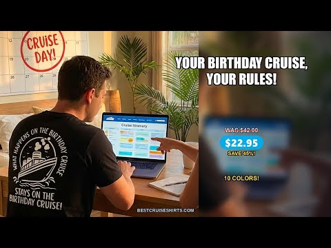 What Happens On The Birthday Cruise Stays On The Birthday Cruise Shirt — T-Shirt - Video Demo