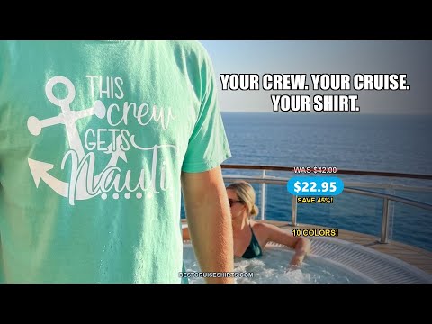 This Crew Gets Nauti Nautical Humor Cruise Group Anchor Shirt — T-Shirt - Video Demo