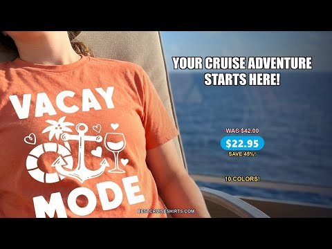 Vacay Mode Cruise Shirt - Anchor Palm Wine Lifebuoy Tropical Art Tee — T-Shirt - Video Demo