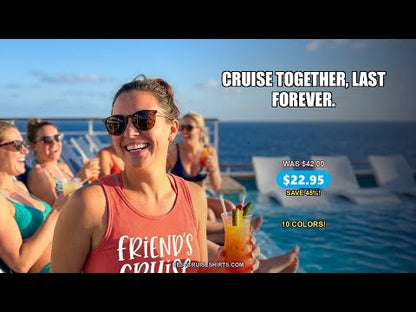 Friends Cruise Together Last Forever Nautical Group Travel Shirt — T-Shirt - Video Demo