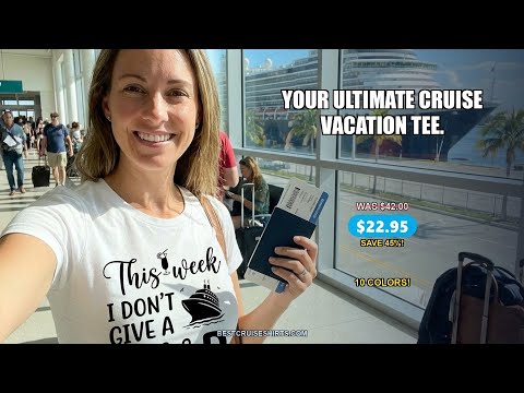 This Week I Don’t Give a Ship Funny Cruise Shirt With Nautical Icons — T-Shirt - Video Demo