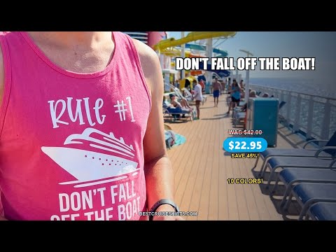 Rule Number One Cruise Shirt - Don’t Fall Off The Boat Funny Tee — T-Shirt - Video Demo