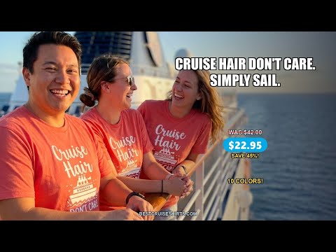 Cruise Hair Don't Care Shirt - Funny Nautical Handwritten Cruise Tee — T-Shirt - Video Demo