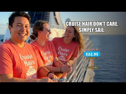 Cruise Hair Don't Care Shirt - Funny Nautical Handwritten Cruise Tee — T-Shirt - Video Demo