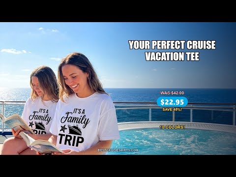Family Cruise Trip Shirt - Nautical Matching Family Vacation Tee Design — T-Shirt - Video Demo
