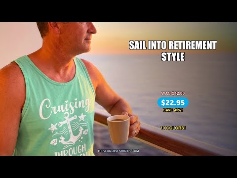 Cruising Through Retirement Nautical Anchor Shirt for Retirees — T-Shirt - Video Demo