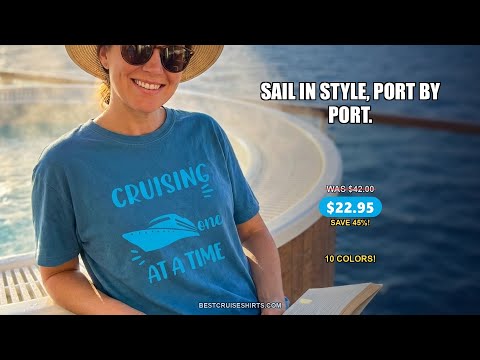 Cruising Through Life One Port at a Time Nautical Cruise Shirt — T-Shirt - Video Demo