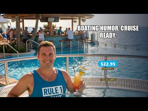 Rule 1 Dont Fall Off The Boat Funny Boating Humor Distressed Shirt — T-Shirt - Video Demo