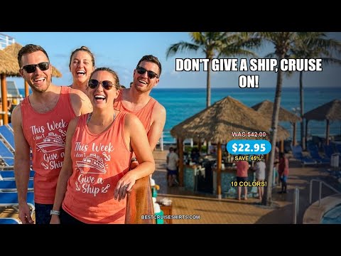 This Week I Don’t Give a Ship - Funny Cruise Shirt With Anchors — T-Shirt - Video Demo