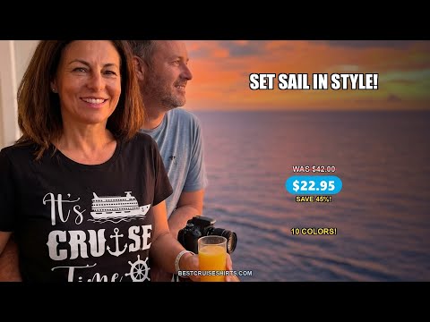 It’s Cruise Time Shirt - Nautical Ship Anchor Wheel Bold Graphic — T-Shirt - Video Demo