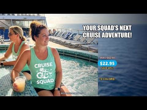 Cruise Squad Shirt - Fun Nautical Anchor Wine Glass Group Party Tee — T-Shirt - Video Demo