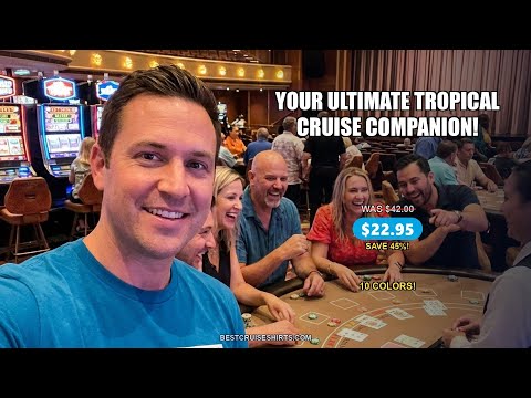 Friends Cruise Shirt - Tropical Palm Trees and Cruise Ship Vacation — T-Shirt - Video Demo