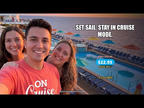 On Cruise Mode Shirt - Nautical Ship Graphic Bold Typography Tee — T-Shirt - Video Demo