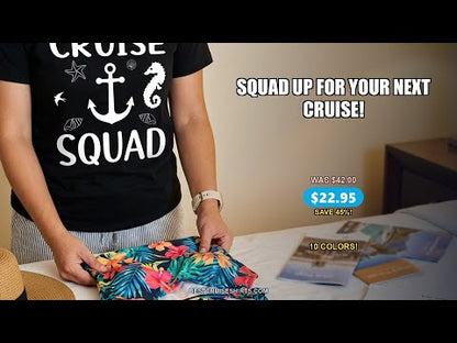 Cruise Squad Shirt - Nautical Anchor Marine Animals Group Vacation Tee — T-Shirt - Video Demo