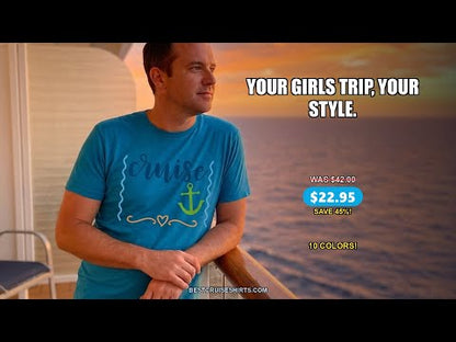 Cruise Diva Nautical Anchor Shirt - Playful Fun Girls Trip Top — T-Shirt - Video Demo