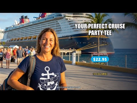Lets Get Nauti Nautical Anchor Shirt - Playful Cruise Party Tee Design — T-Shirt - Video Demo