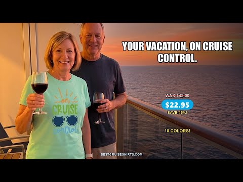 On Cruise Control Shirt - Bold Sunglasses Vacation Relaxation Design — T-Shirt - Video Demo