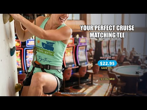 Cruising Together Shirt - Fun Couples Cruise Sun and Ship Matching Tee — T-Shirt - Video Demo