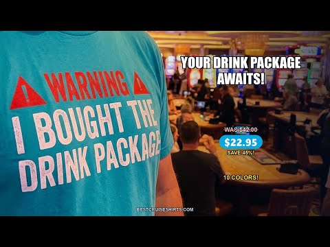Warning I Bought The Drink Package Funny Cruise Shirt — T-Shirt - Video Demo