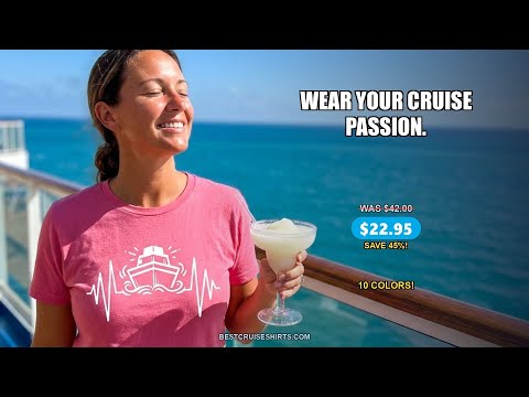 Cruise Ship Heartbeat Line Minimalist Nautical Shirt for Enthusiasts — T-Shirt - Video Demo